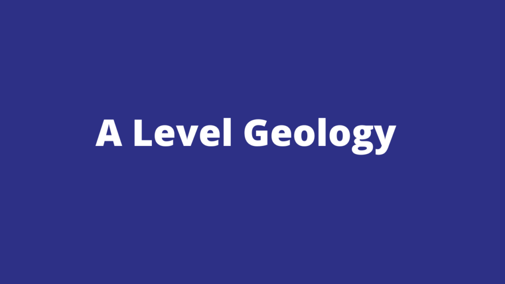 A level geology course